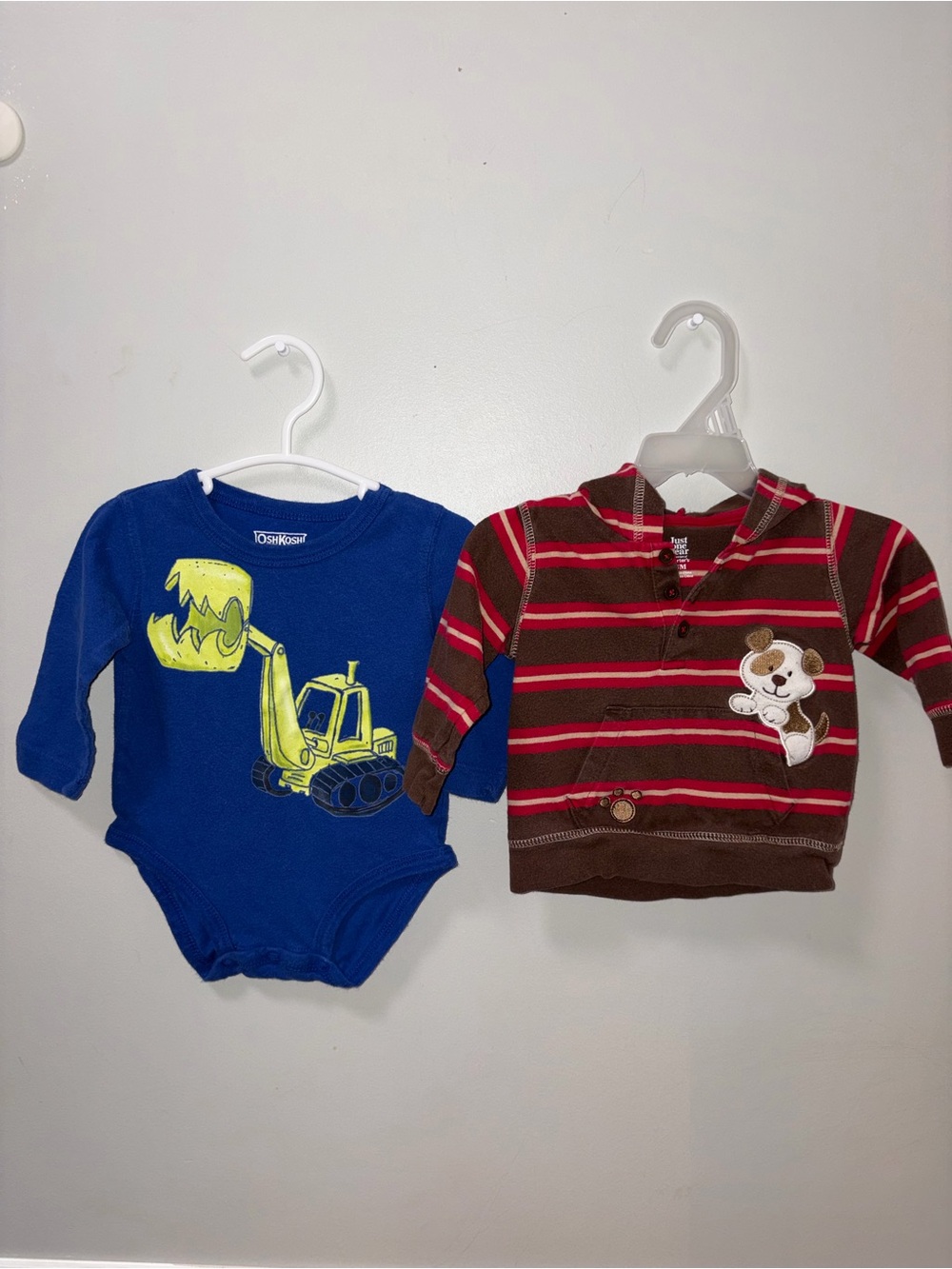 Oshkosh & Carters Body Suit Hoodie Bundle Multicolor Boys 6M